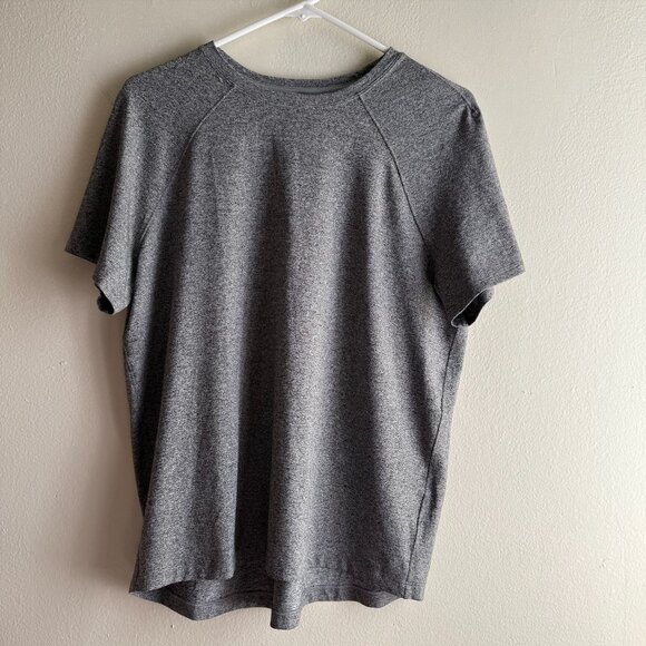 LULULEMON LICENSE TO TRAIN CLASSIC FIT T-SHIRT HEATHERED BLACK SIZE 8 - Picture 3 of 7